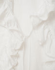 White frilled shirt / Pre-order