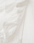 White frilled shirt / Pre-order
