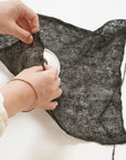 Irakusa knit cloth Black