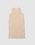 Cotton v-neck sleeveless one piece