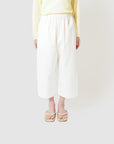 Cotton wide pants