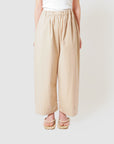 Cotton wide pants