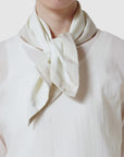 Silk bicolor scarf