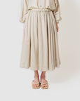 Silk super gather skirt