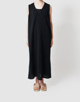 Cotton v-neck sleeveless one piece