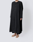 Cotton long simple coat / Pre-order