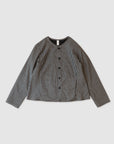 Gingham reversible simple jacket / Pre-order
