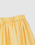 Gingham super gather skirt / Pre-order