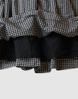 Gingham super gather skirt / Pre-order