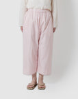 Gingham wide pants / Pre-order