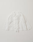 White frilled shirt / Pre-order