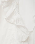 White frilled shirt / Pre-order