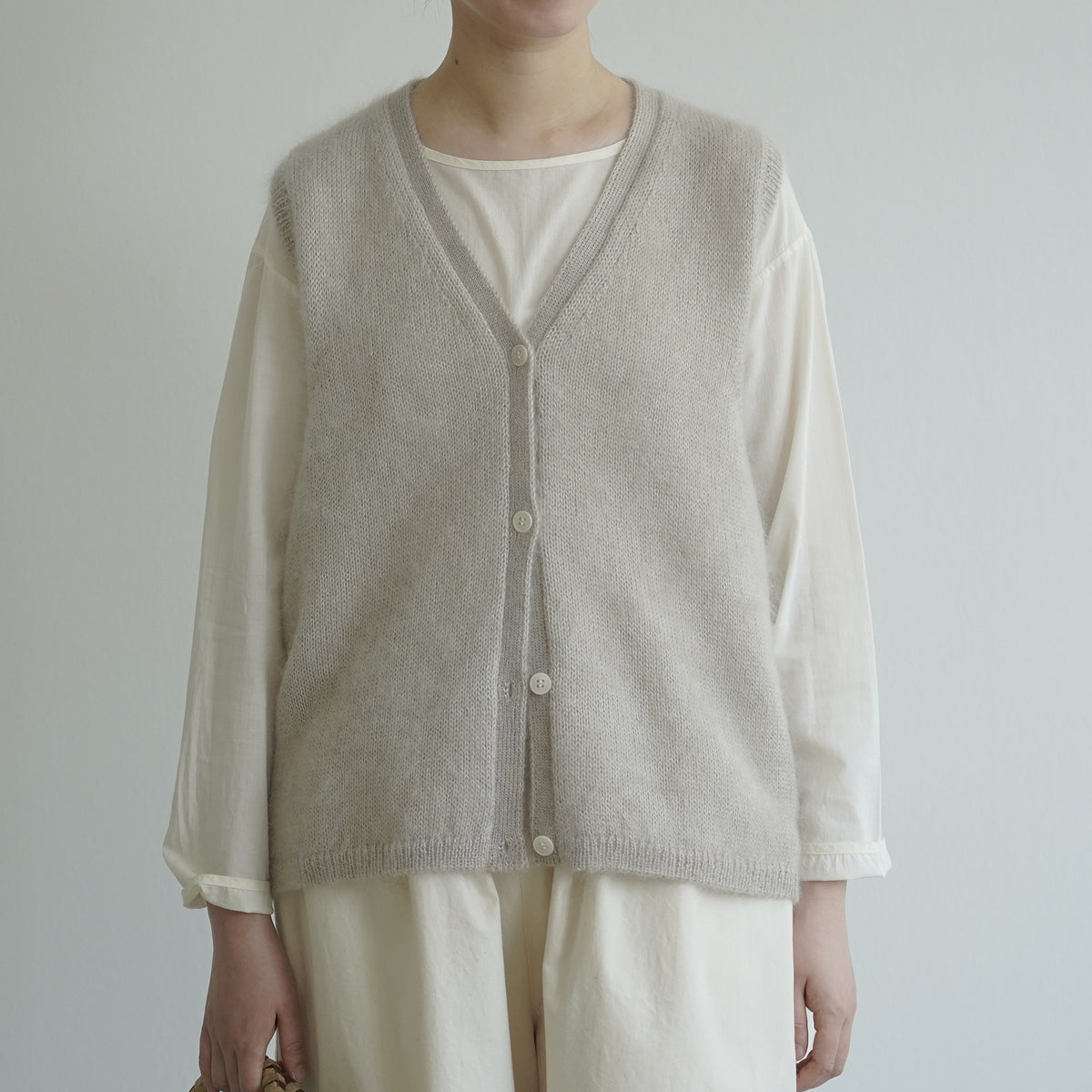 Silk mohair vest / Pre-order