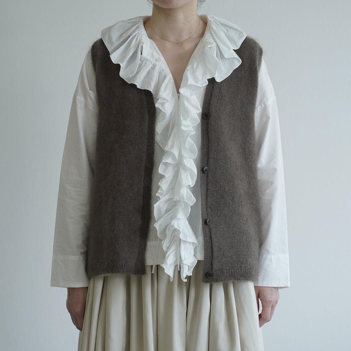 Silk mohair vest / Pre-order