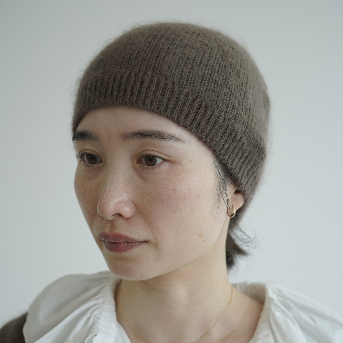 Silk mohair knit cap / Pre-order