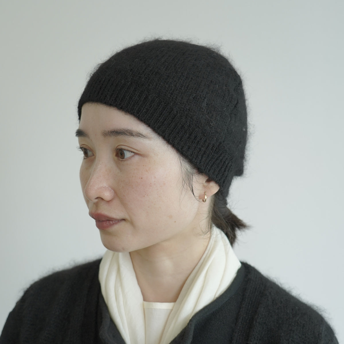 Silk mohair knit cap / Pre-order