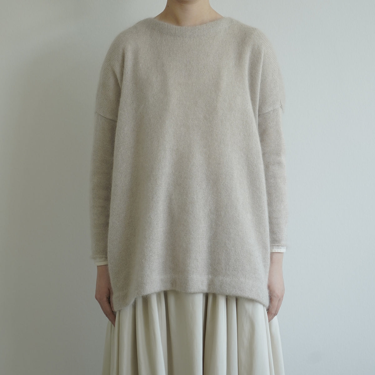 Silk mohair long knit / Pre-order