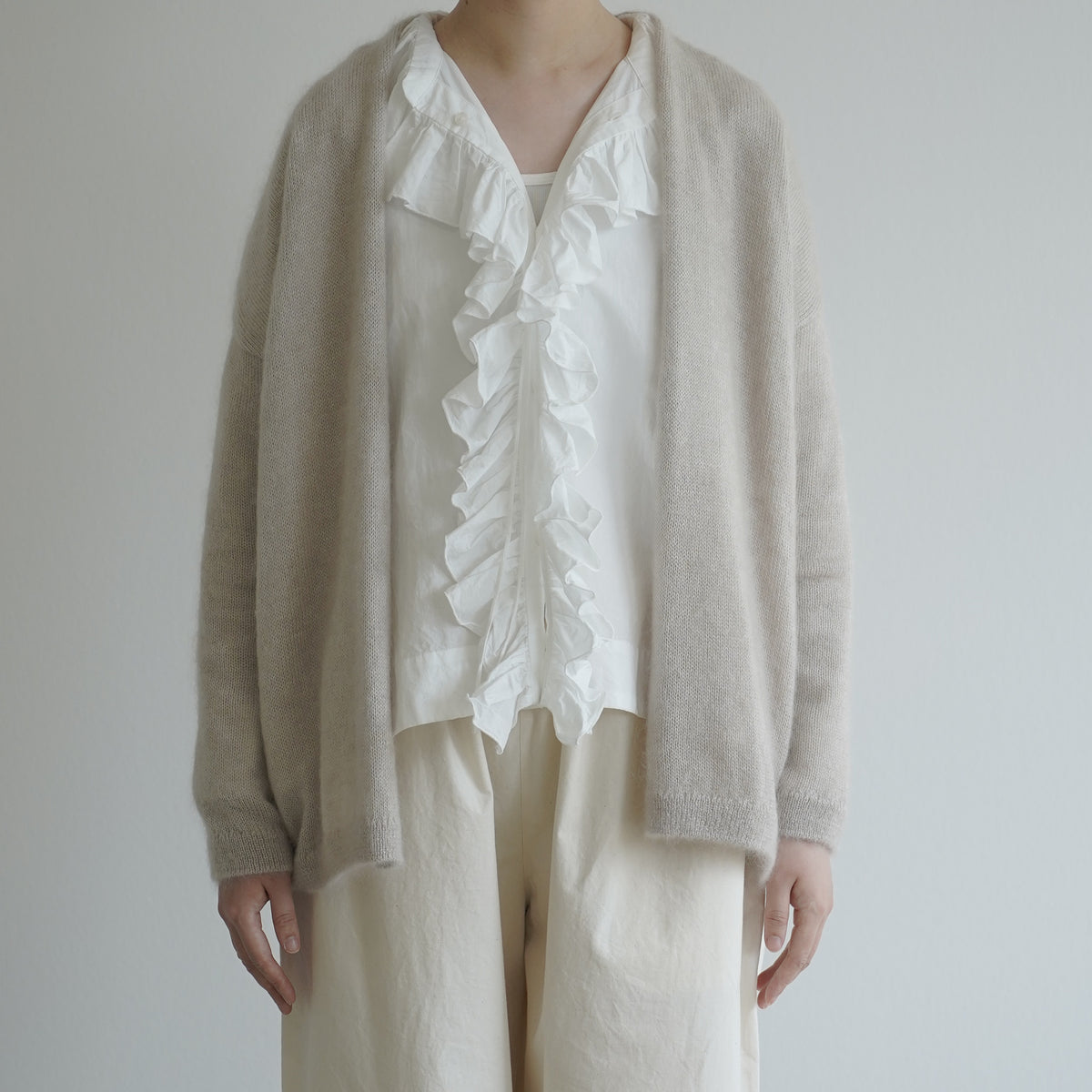 Silk mohair cardigan / Pre-order