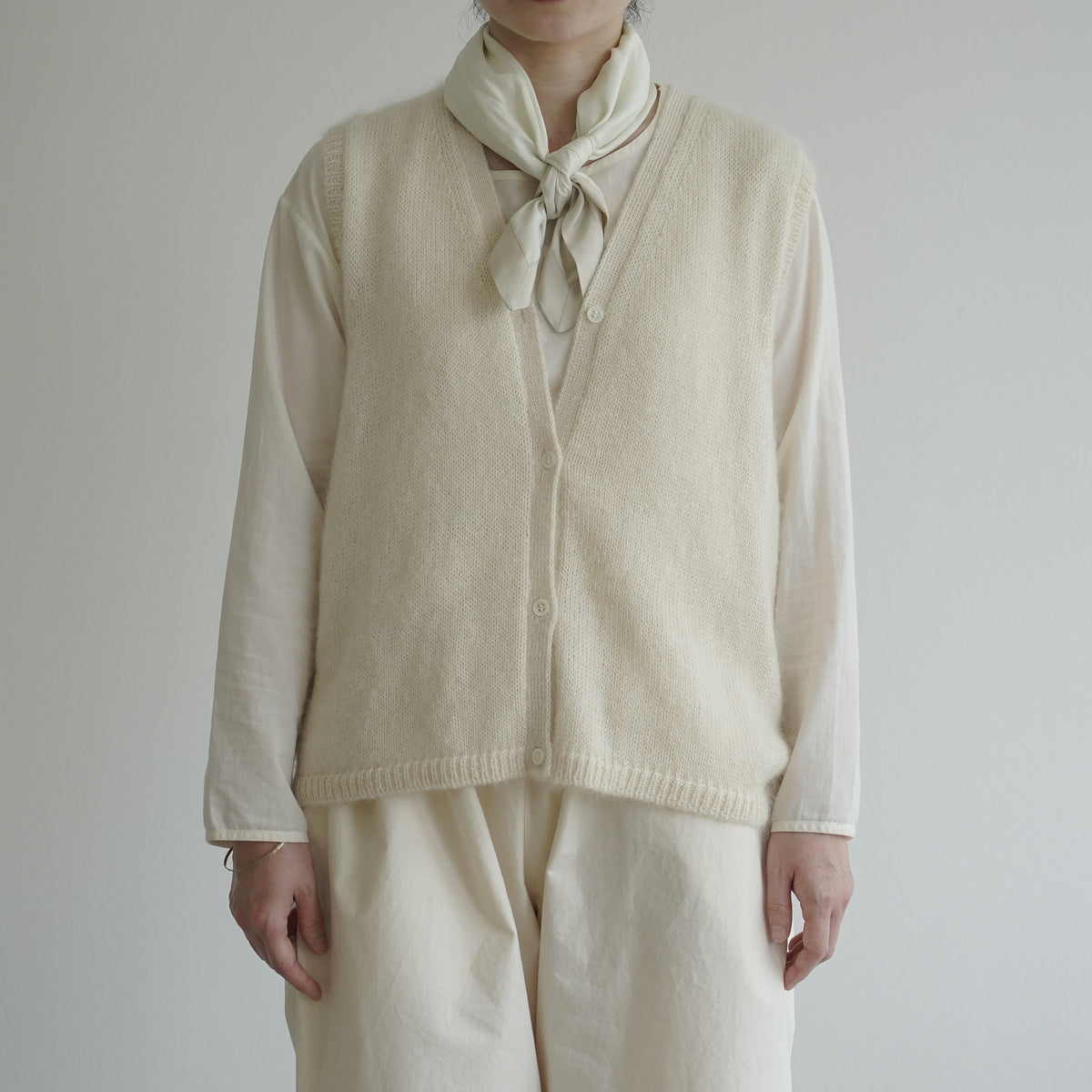 Silk mohair vest / Pre-order