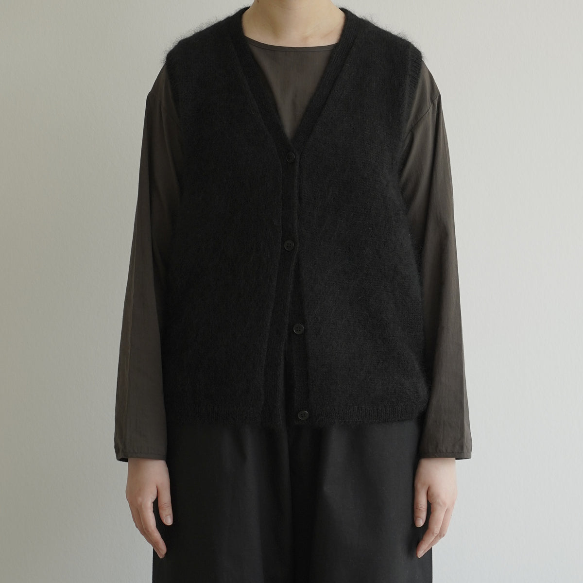 Silk mohair vest / Pre-order