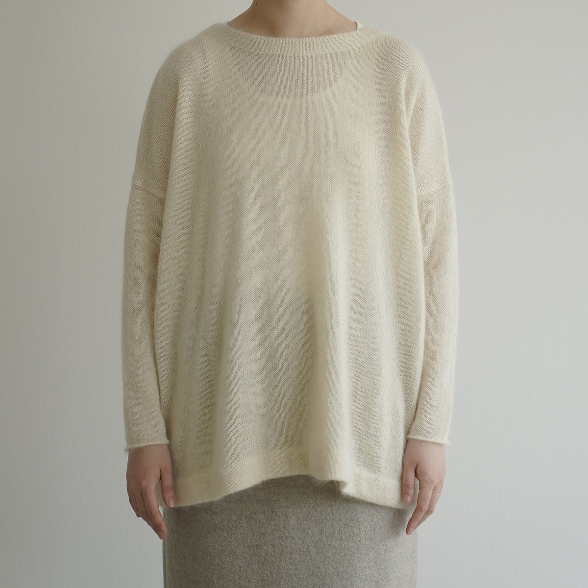 Silk mohair long knit / Pre-order