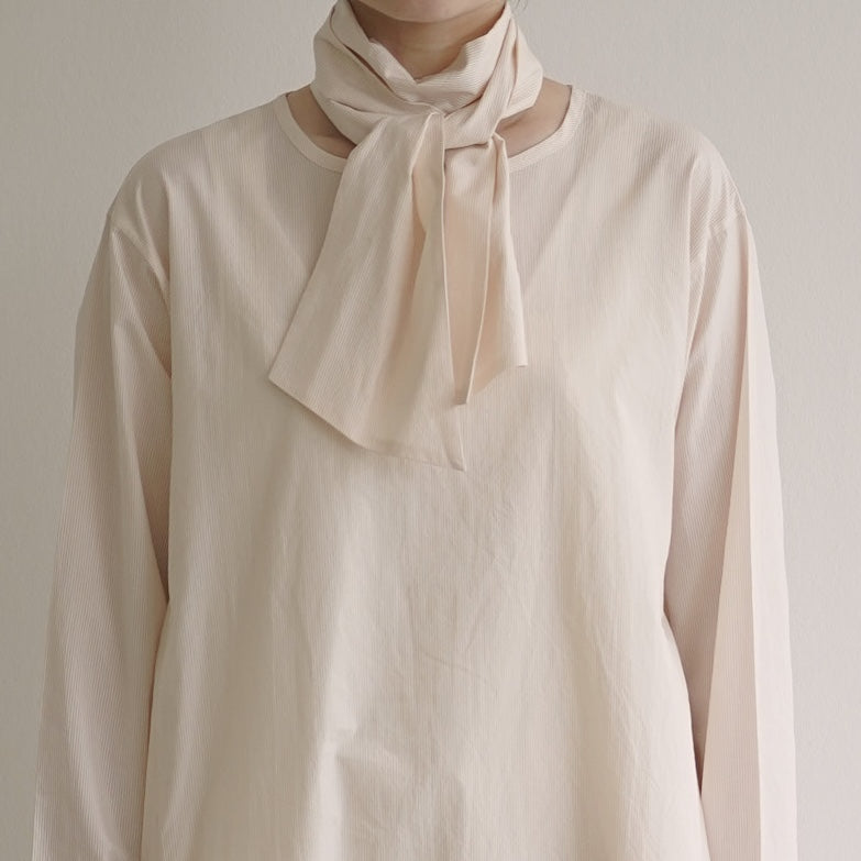 Check tie scarf / Pre-order