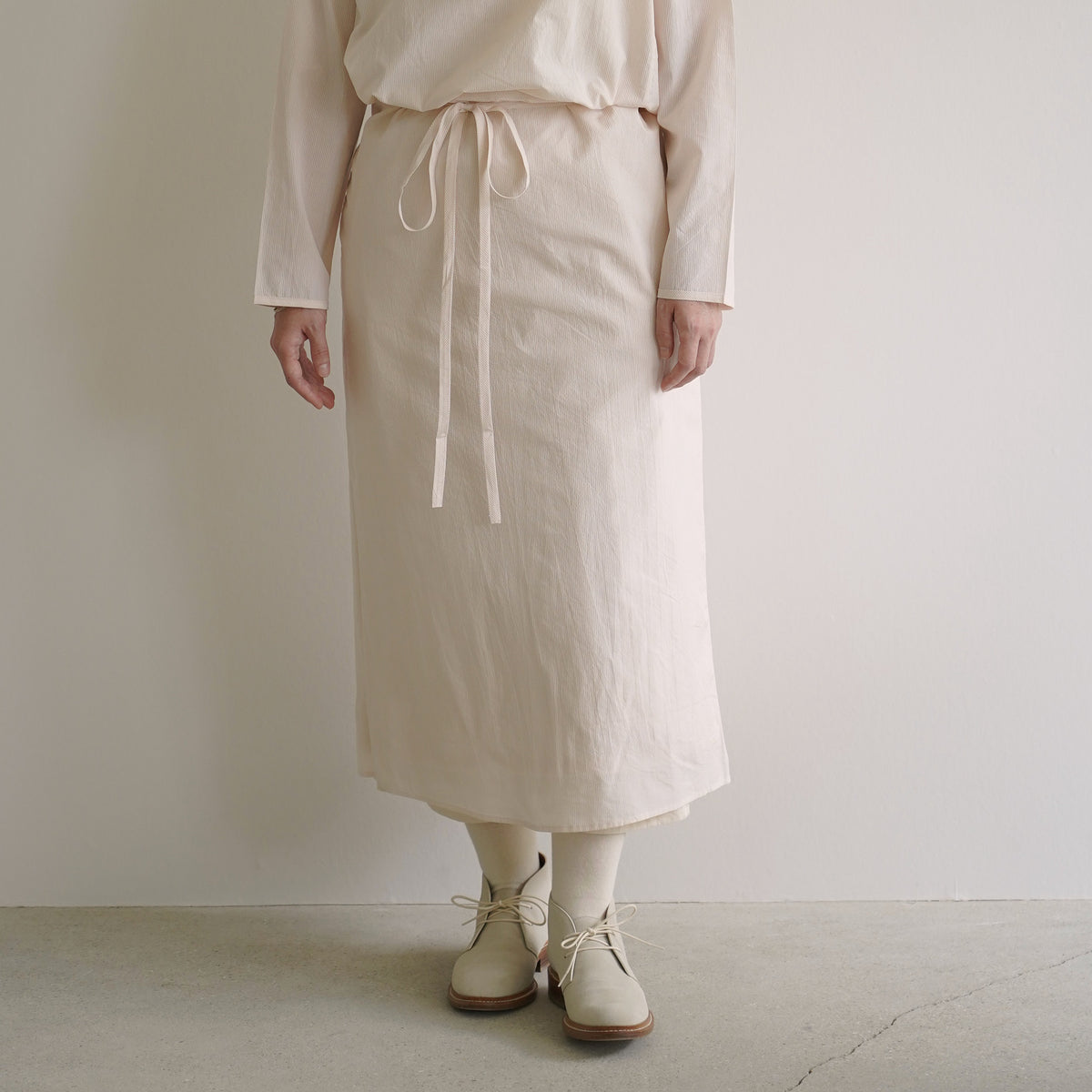 Check apron skirt / Pre-order