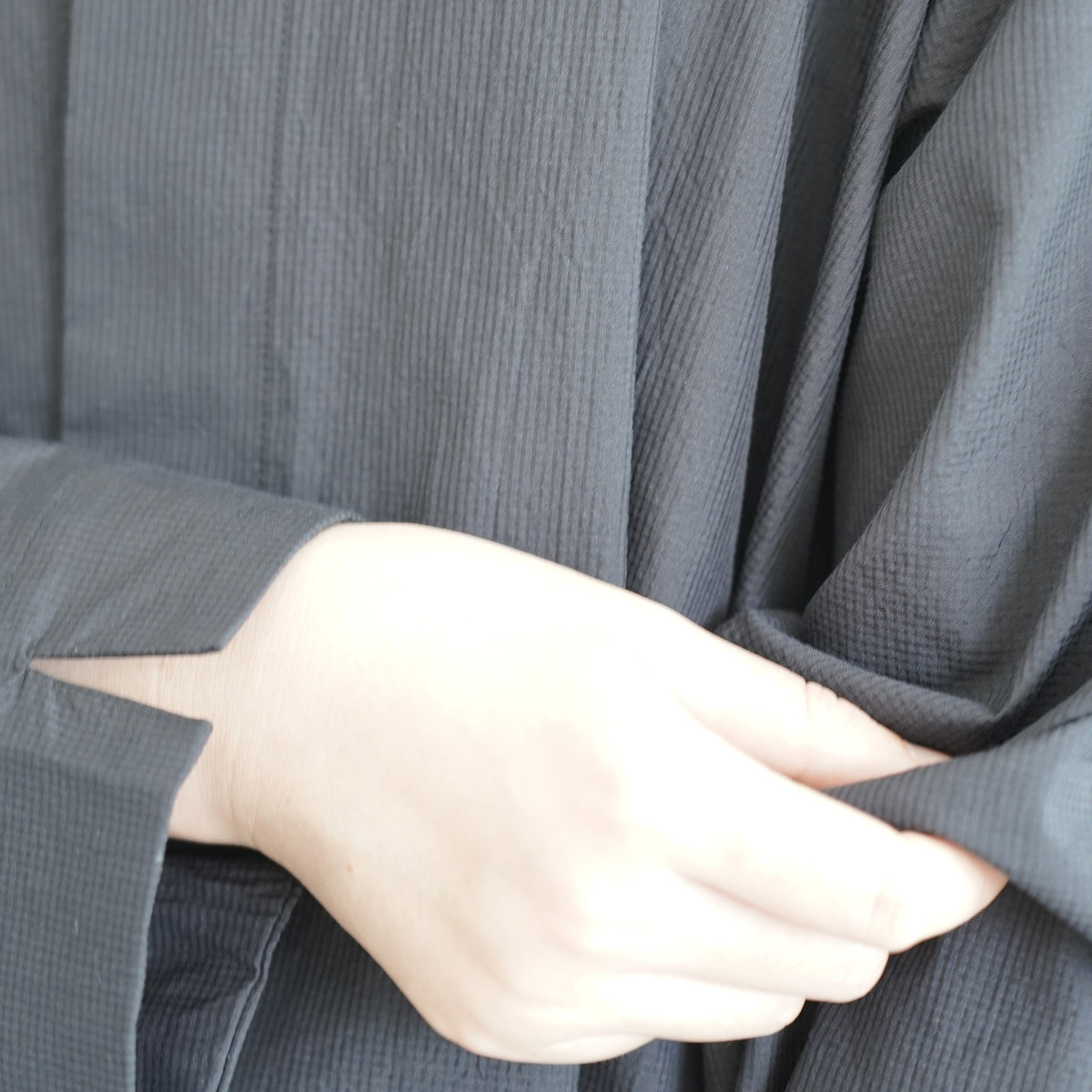 Check fly front tunic / Pre-order