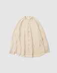 Silk band collar shirt