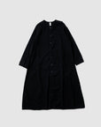 Cotton long simple coat / Pre-order