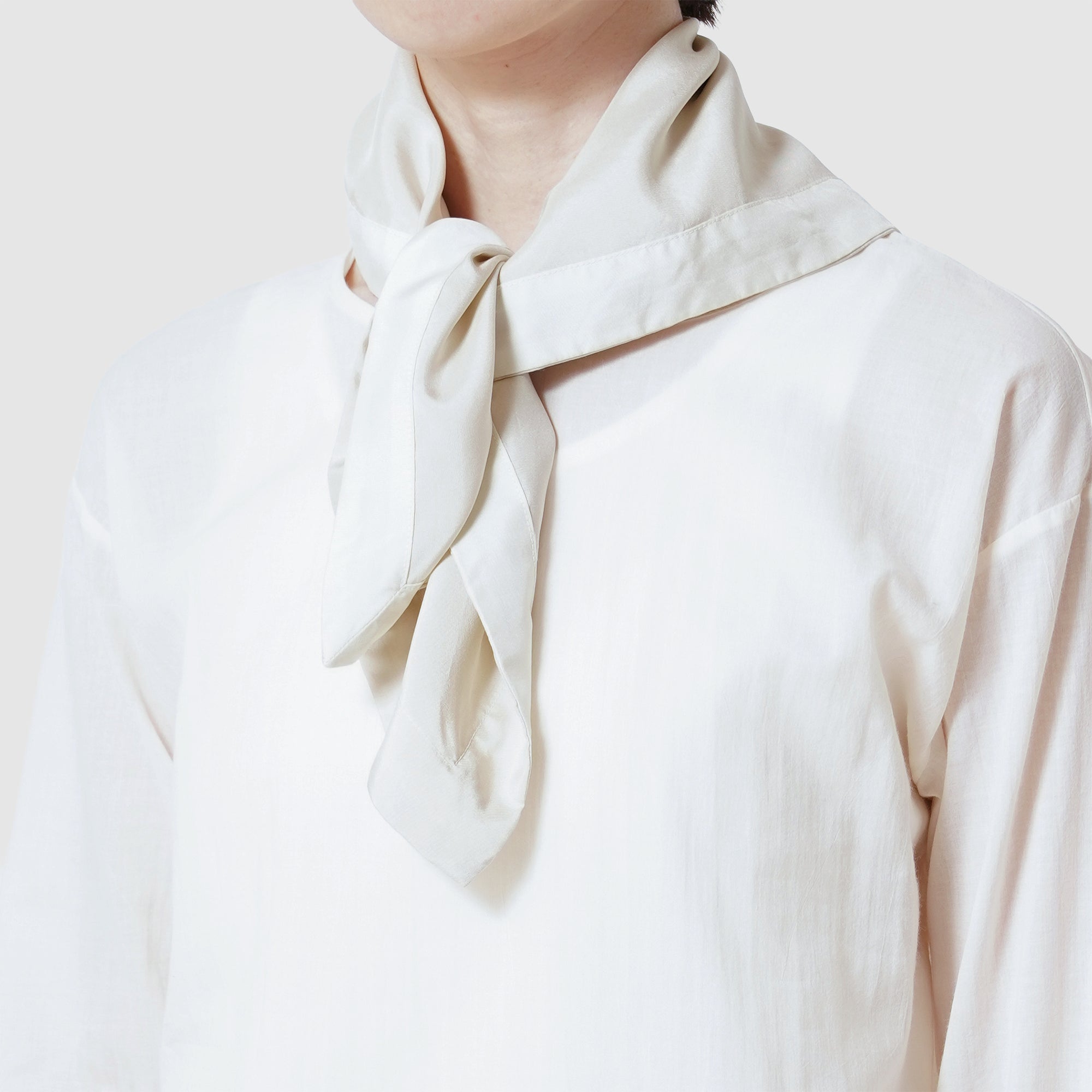Silk bicolor scarf