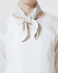 Silk bicolor scarf