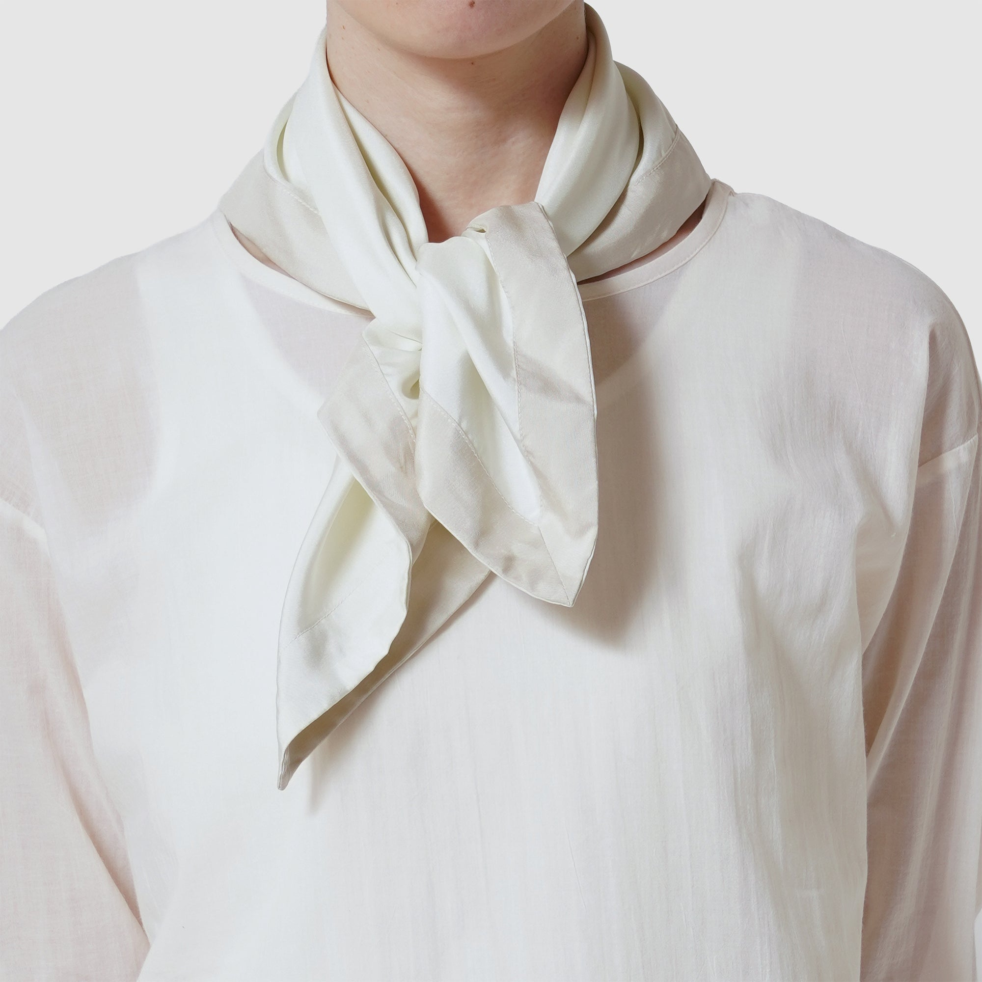 Silk bicolor scarf