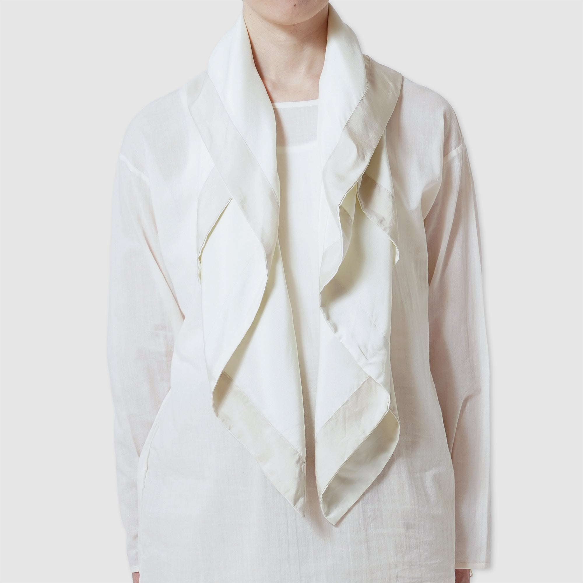 Silk bicolor scarf