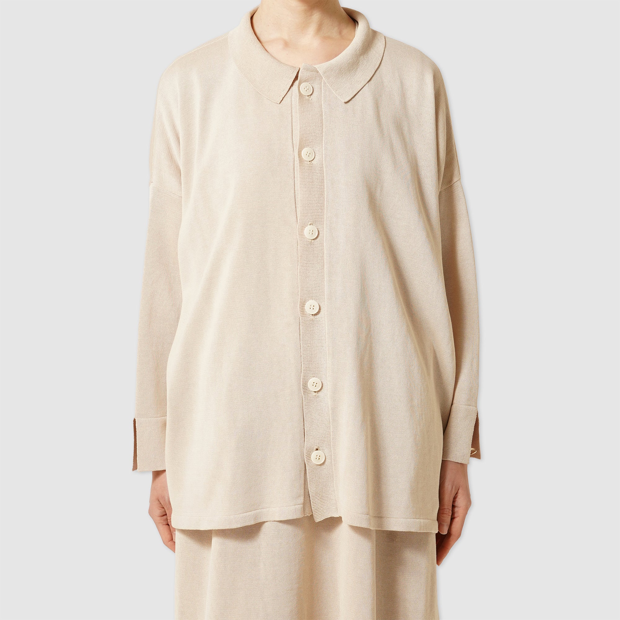Cotton knit cardigan