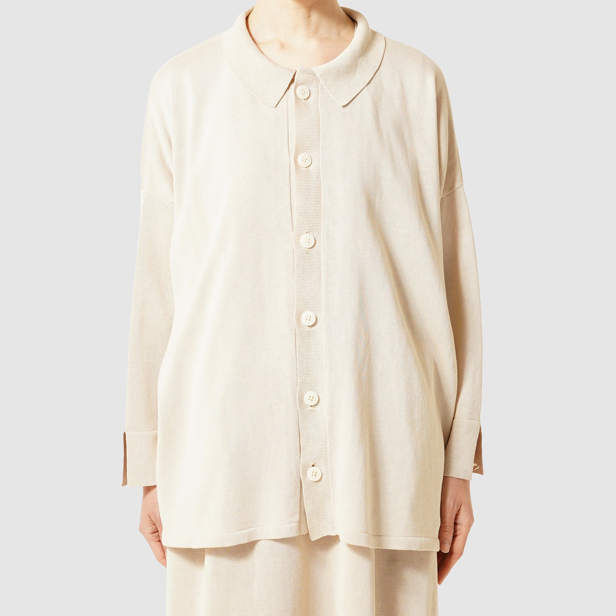 Cotton knit cardigan – Yoli