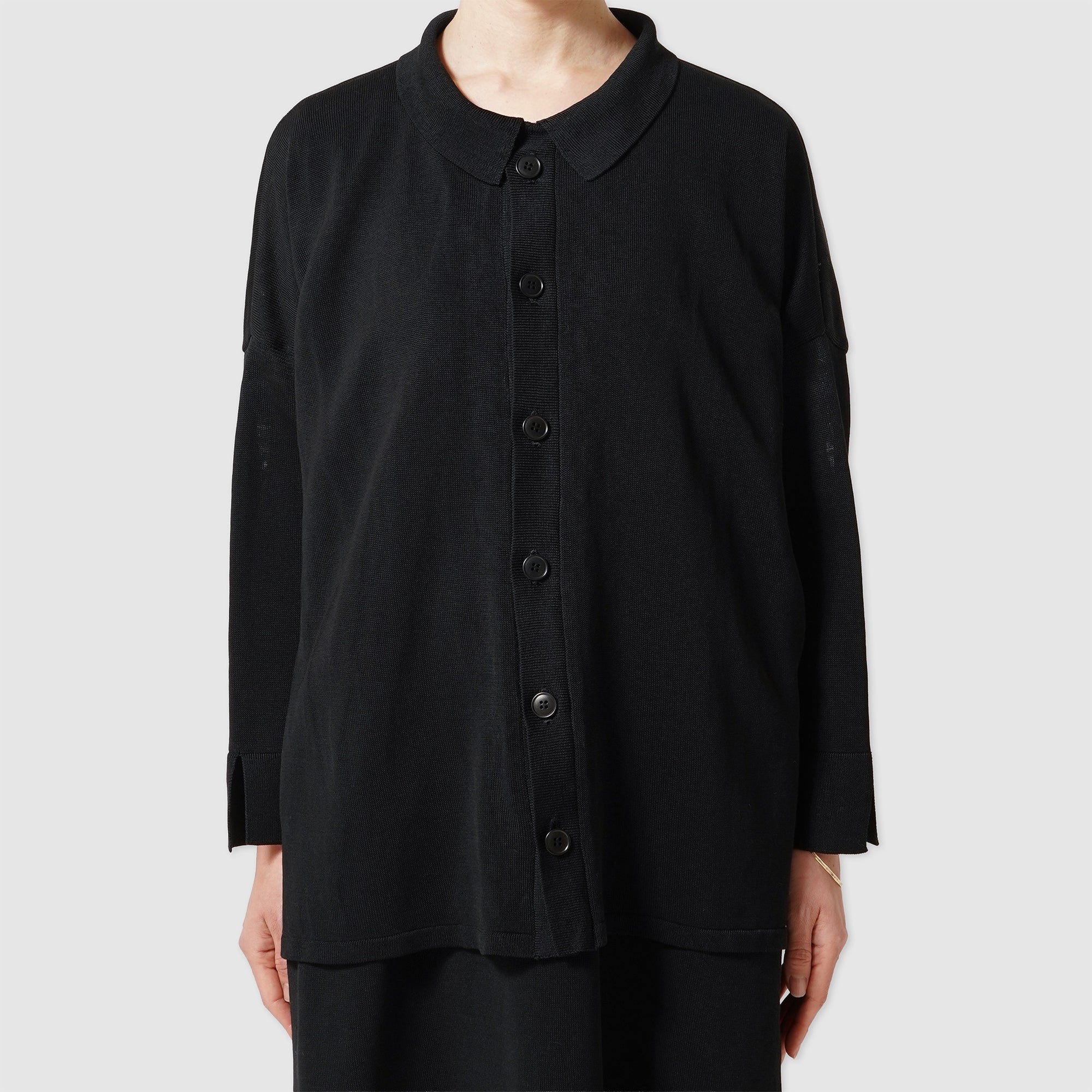 Cotton knit cardigan