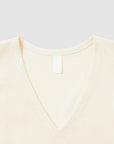 Cotton v-neck sleeveless one piece