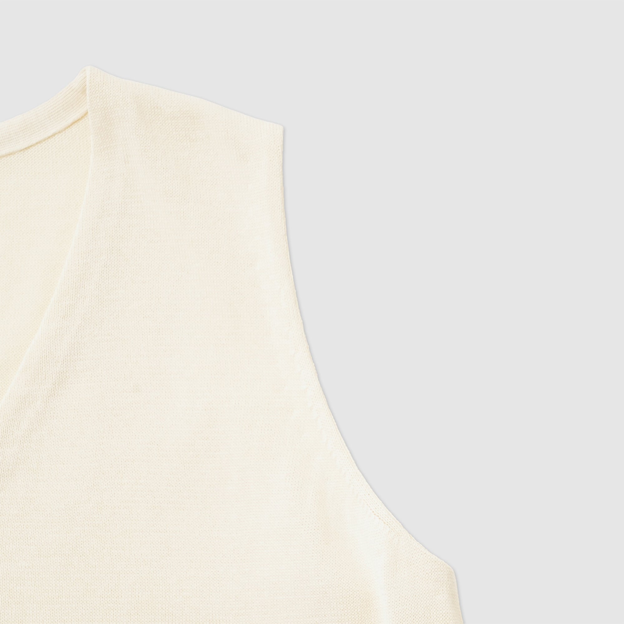 Cotton v-neck sleeveless one piece