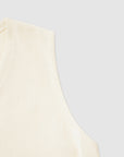 Cotton v-neck sleeveless one piece