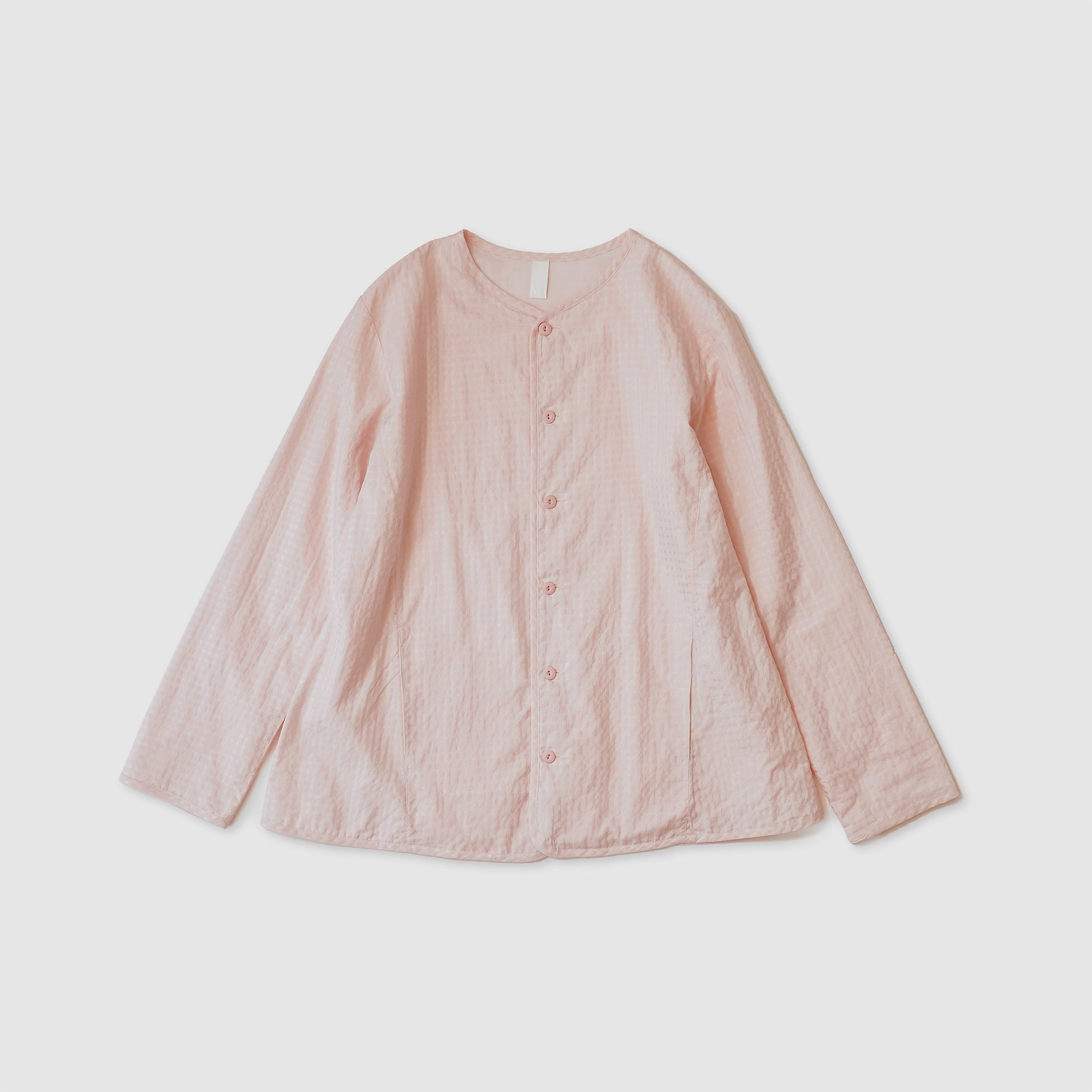 Gingham reversible simple jacket / Pre-order