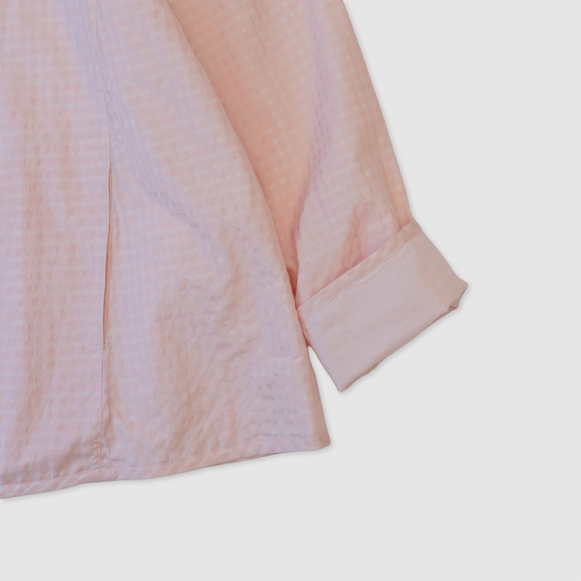 Gingham reversible simple jacket / Pre-order