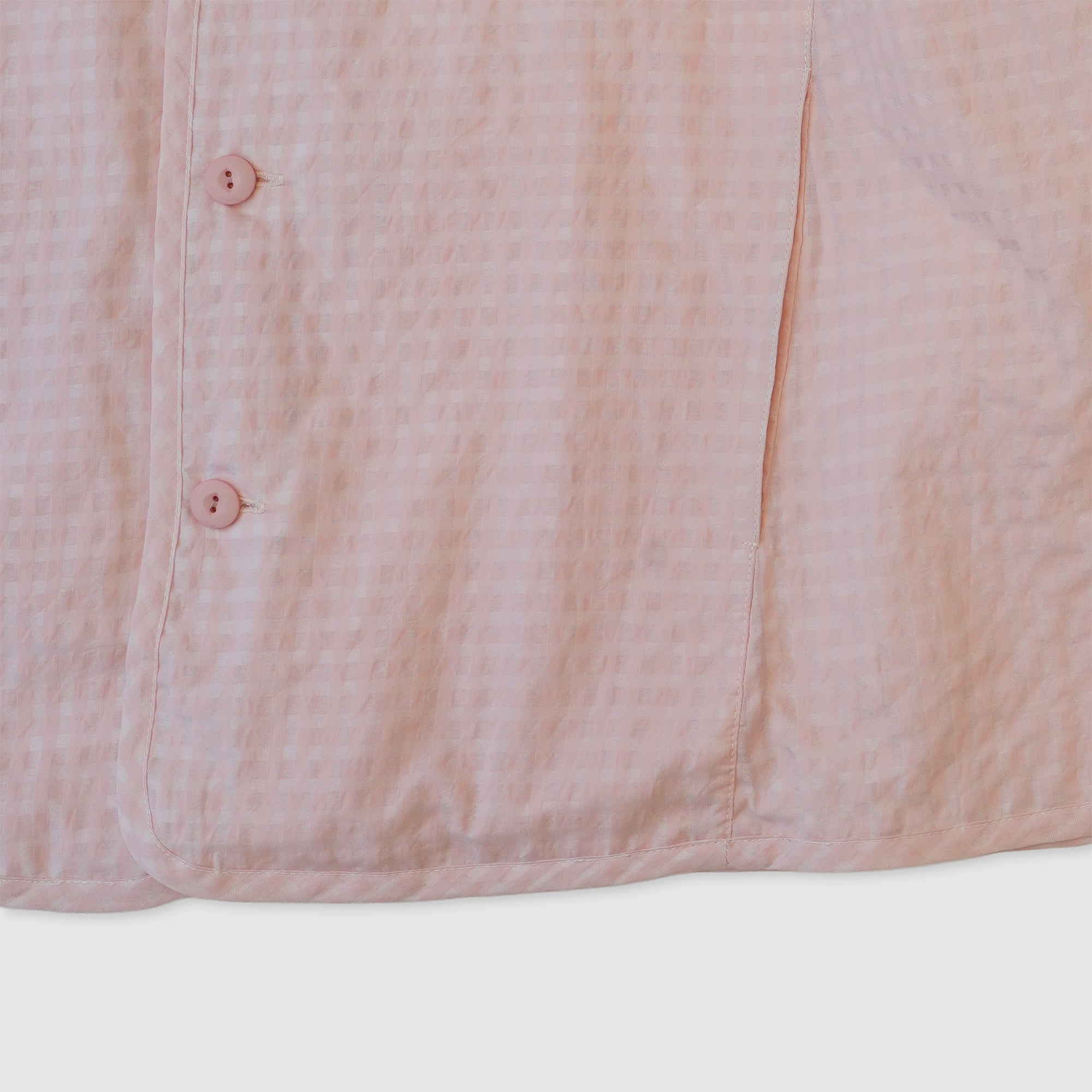 Gingham reversible simple jacket / Pre-order