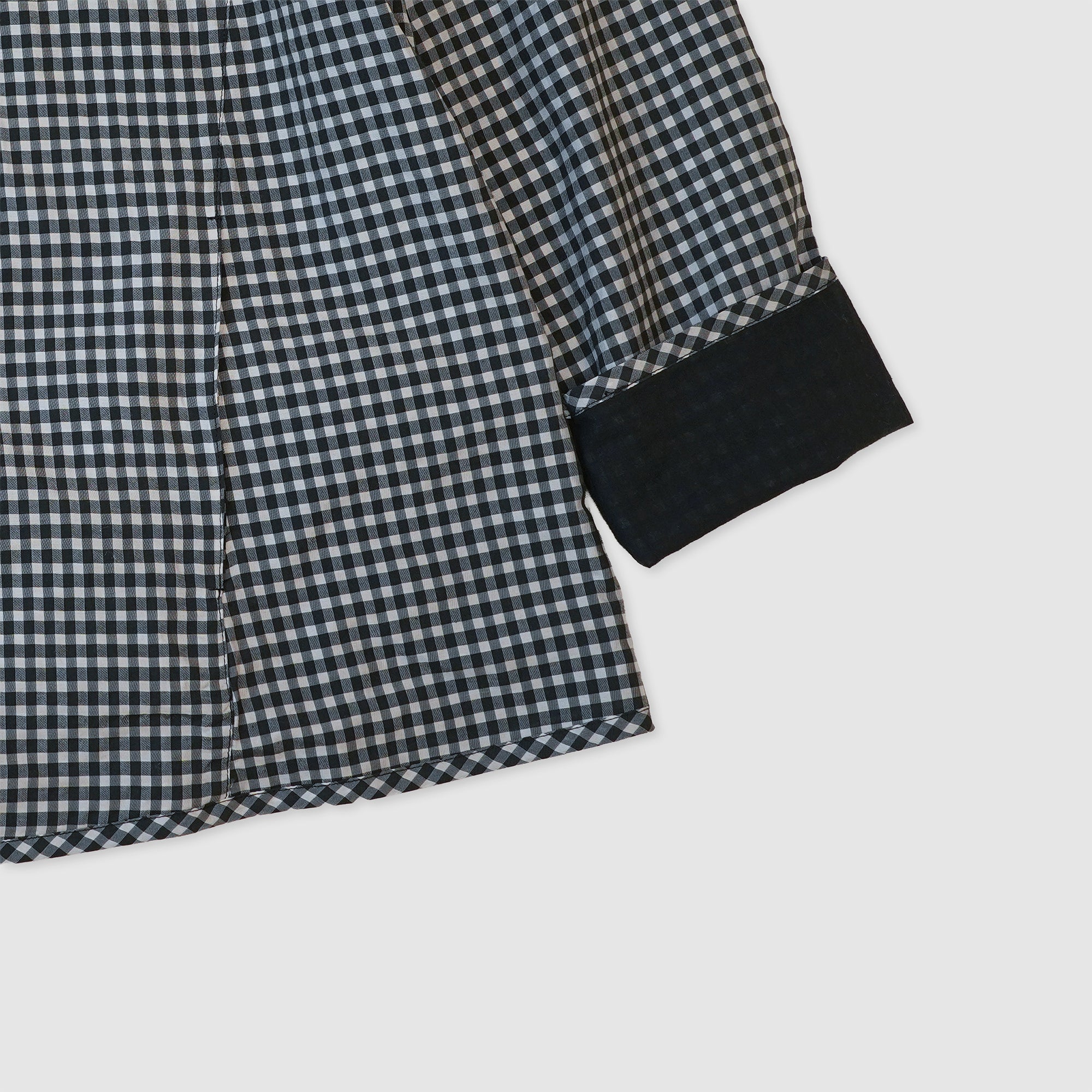 Gingham reversible simple jacket / Pre-order