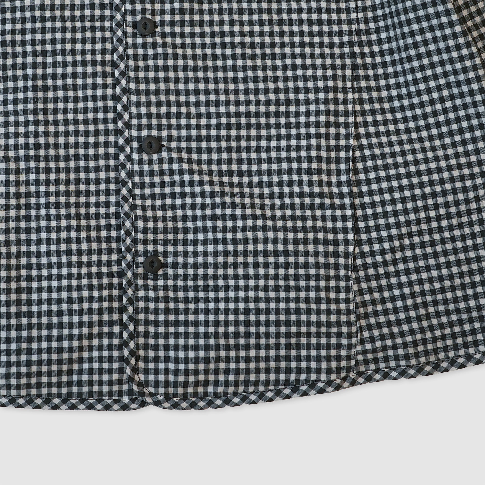 Gingham reversible simple jacket / Pre-order