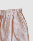Gingham wide pants / Pre-order