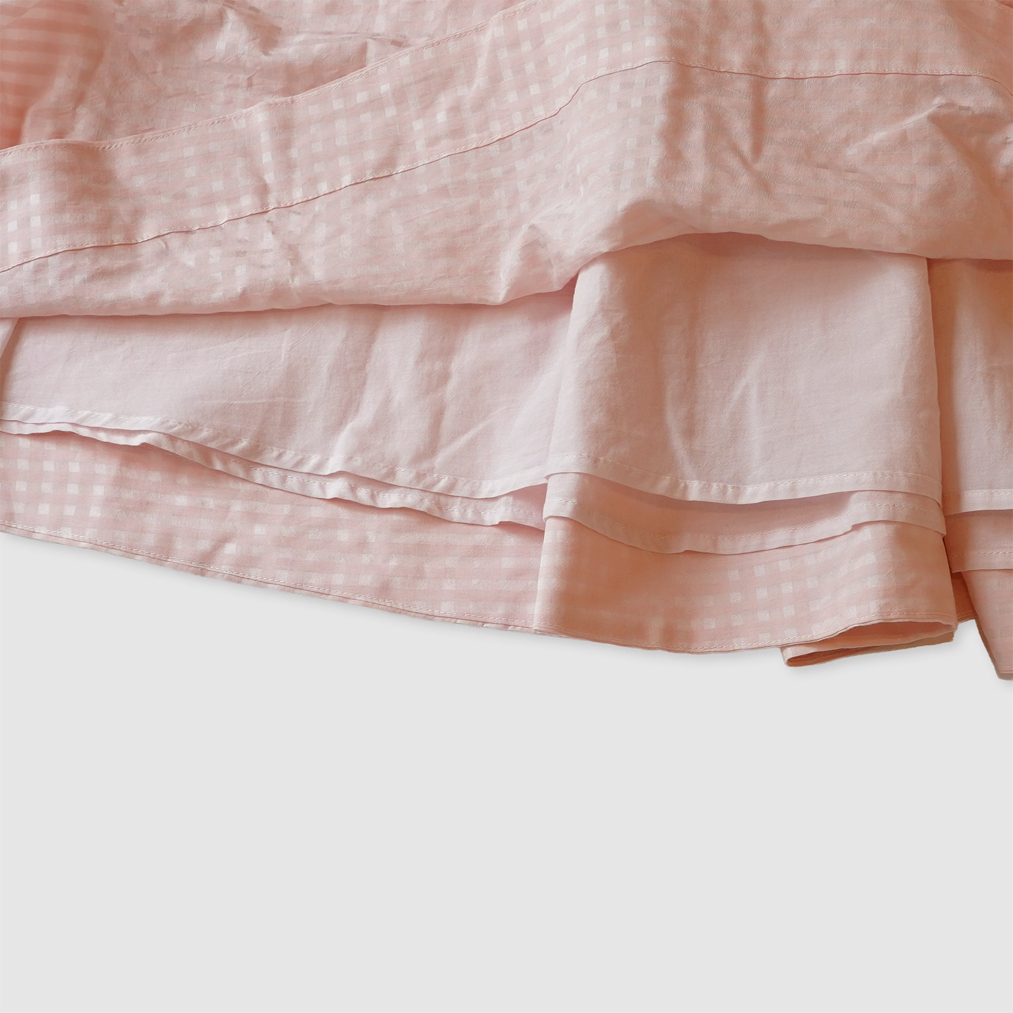 Gingham super gather skirt / Pre-order