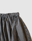 Gingham super gather skirt / Pre-order