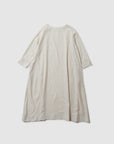 Gingham boat neck onepiece / Pre-order