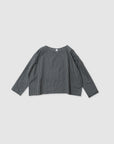 Gingham simple wide blouse / Pre-order